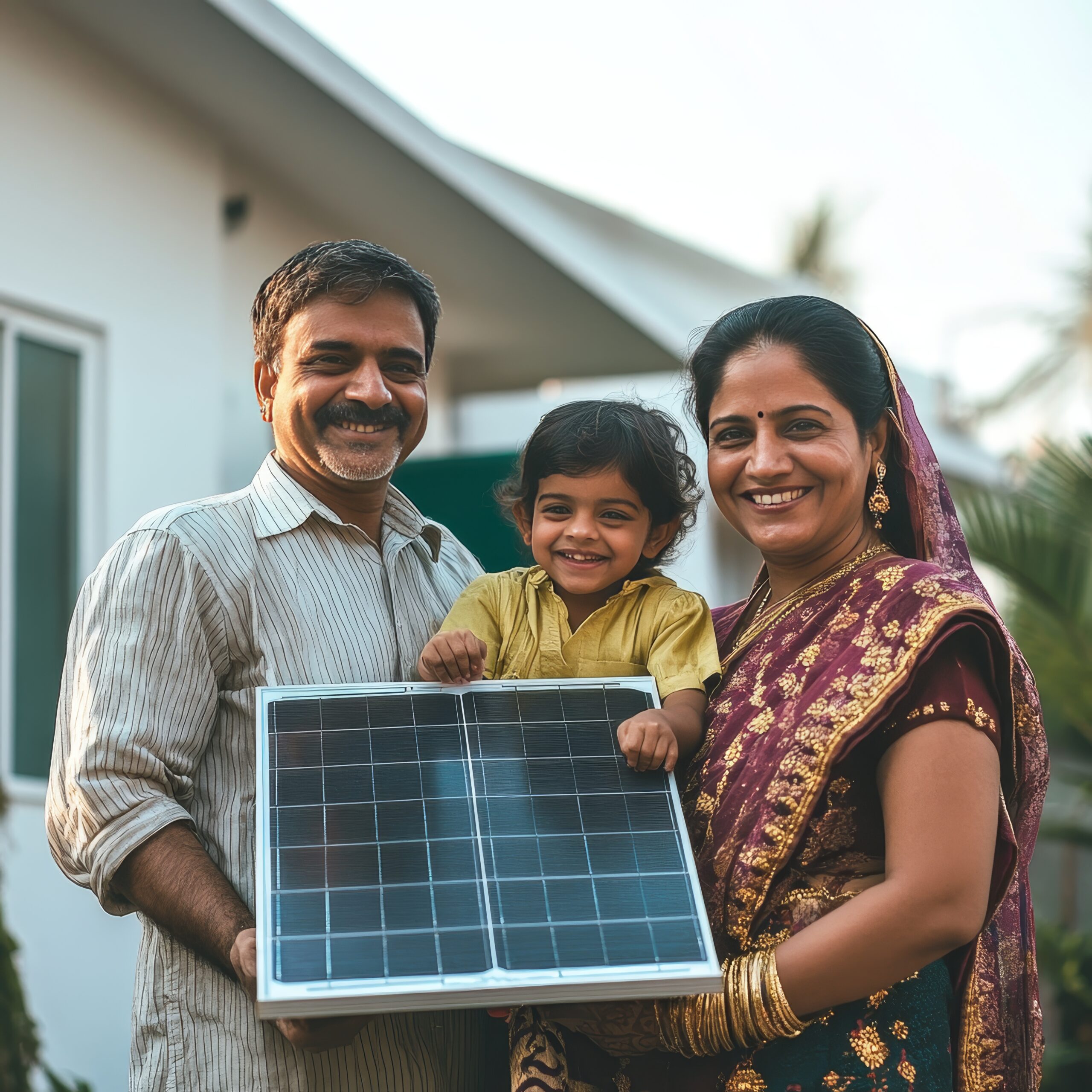 indian-family-with-solar-panel-home-smiling-indian-family-with-solar-panel